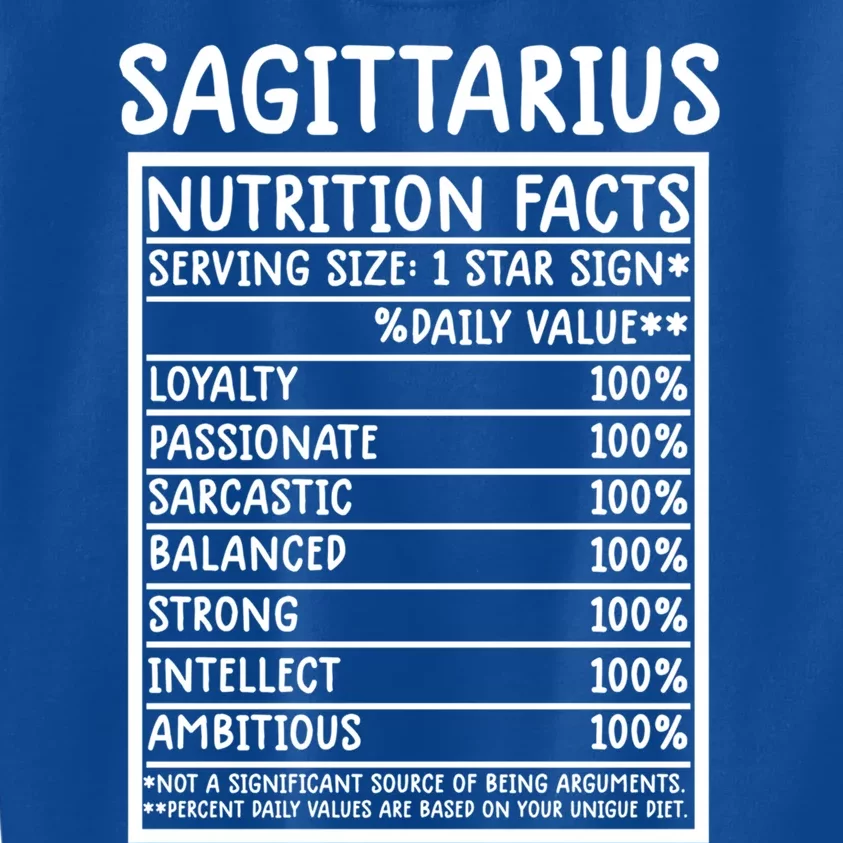 Sagittarius Facts Gift Funny Sagittarius Birthday Zodiac Hu Gift Kids Sweatshirt