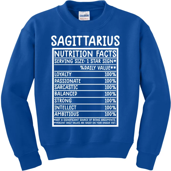 Sagittarius Facts Gift Funny Sagittarius Birthday Zodiac Hu Gift Kids Sweatshirt