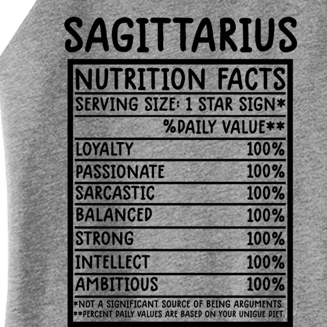 Sagittarius Facts Gift Funny Sagittarius Birthday Zodiac Hu Gift Women’s Perfect Tri Rocker Tank