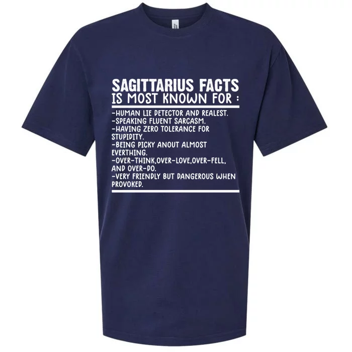 Sagittarius Facts Gift Funny Sagittarius Birthday Zodiac Funny Gift Sueded Cloud Jersey T-Shirt