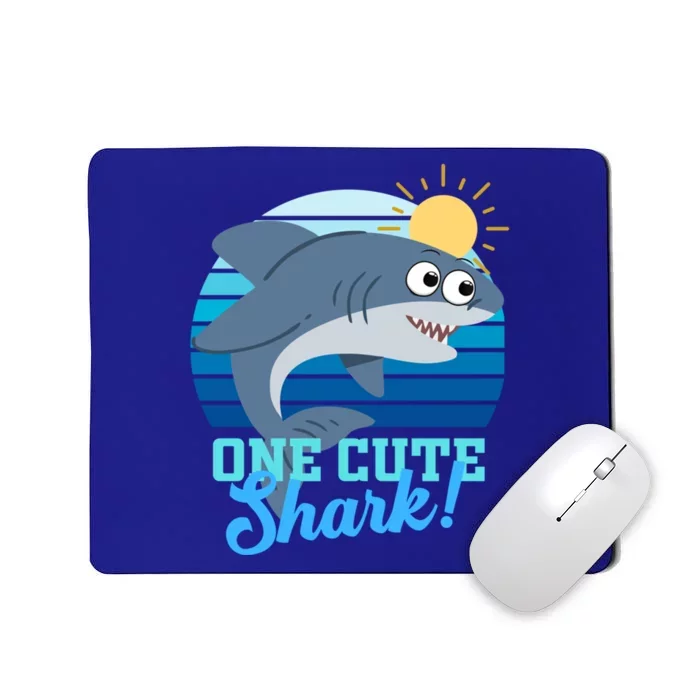 Shark Funny Gift Mommy Daddy Shark Awareness Day Great Gift Mousepad