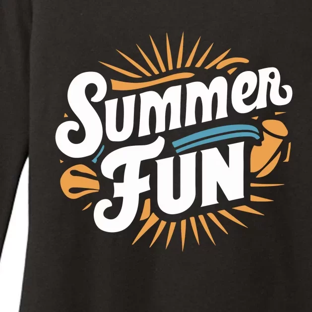 Summer Fun Graphic Womens CVC Long Sleeve Shirt