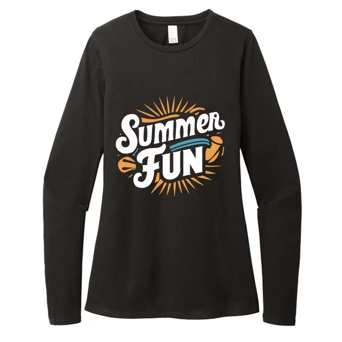 Summer Fun Graphic Womens CVC Long Sleeve Shirt