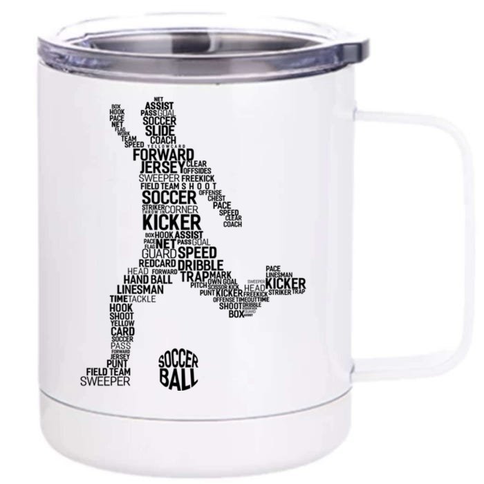 Soccer Fan Gift Soccer Player Gift Soccer Gift Front & Back 12oz Stainless Steel Tumbler Cup