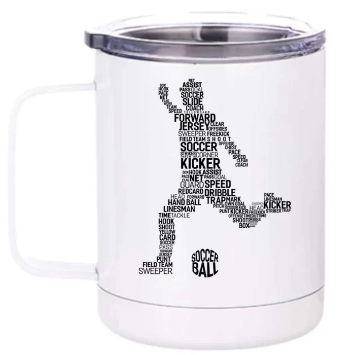 Soccer Fan Gift Soccer Player Gift Soccer Gift Front & Back 12oz Stainless Steel Tumbler Cup