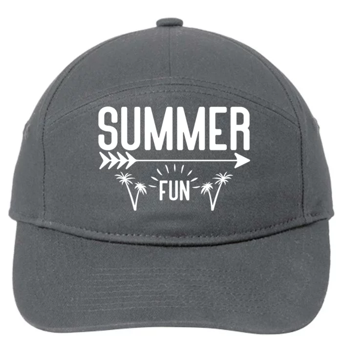 Summer Fun Graphic 7-Panel Snapback Hat