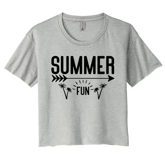 Summer Fun Graphic Women's Crop Top Tee