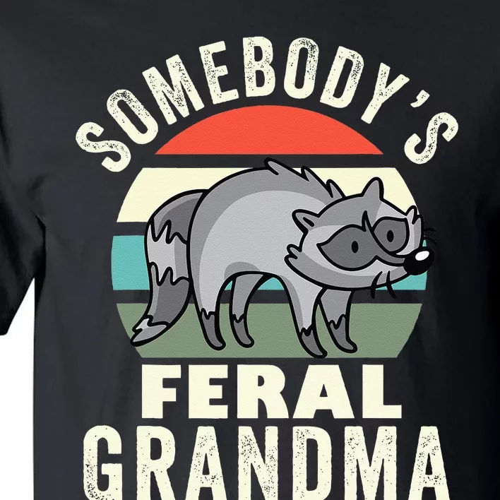 Somebodys Feral Grandma Wild Grandmother Family Retro Tall T-Shirt