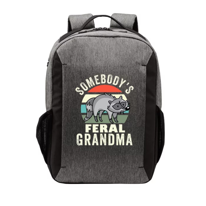 Somebodys Feral Grandma Wild Grandmother Family Retro Vector Backpack