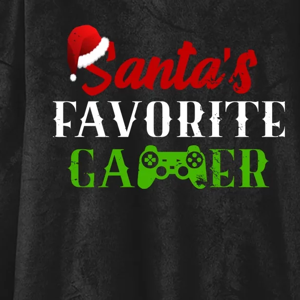 Santa's Favorite Gamer Hooded Wearable Blanket