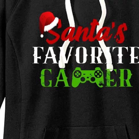 Santa's Favorite Gamer Women's Fleece Hoodie