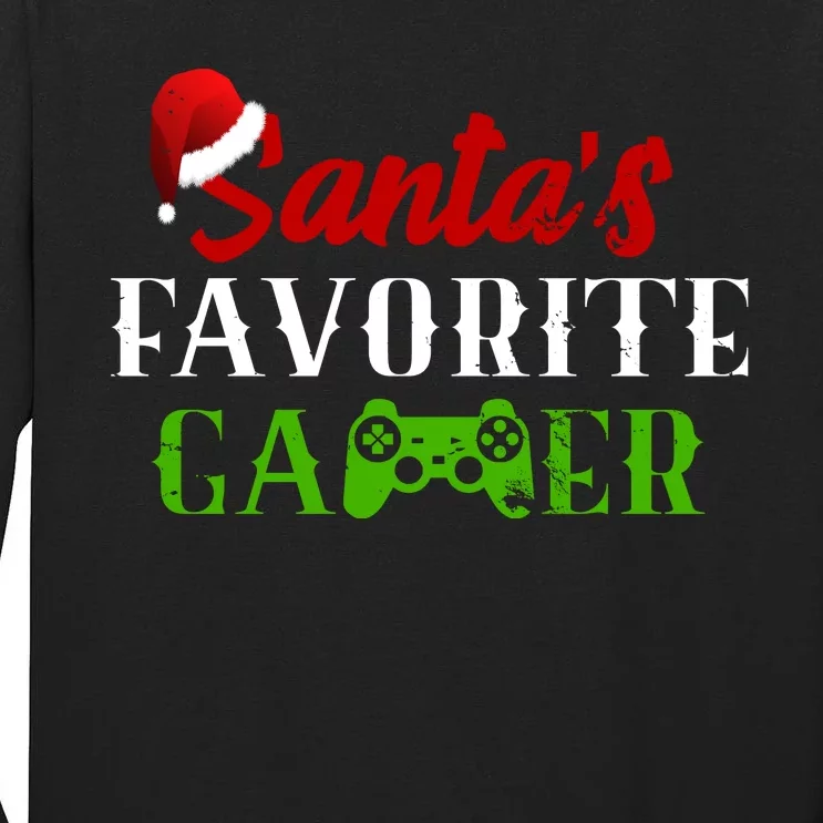 Santa's Favorite Gamer Tall Long Sleeve T-Shirt