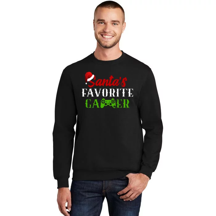 Santa's Favorite Gamer Tall Sweatshirt