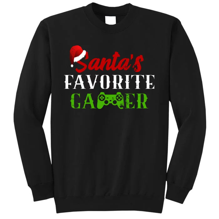 Santa's Favorite Gamer Tall Sweatshirt