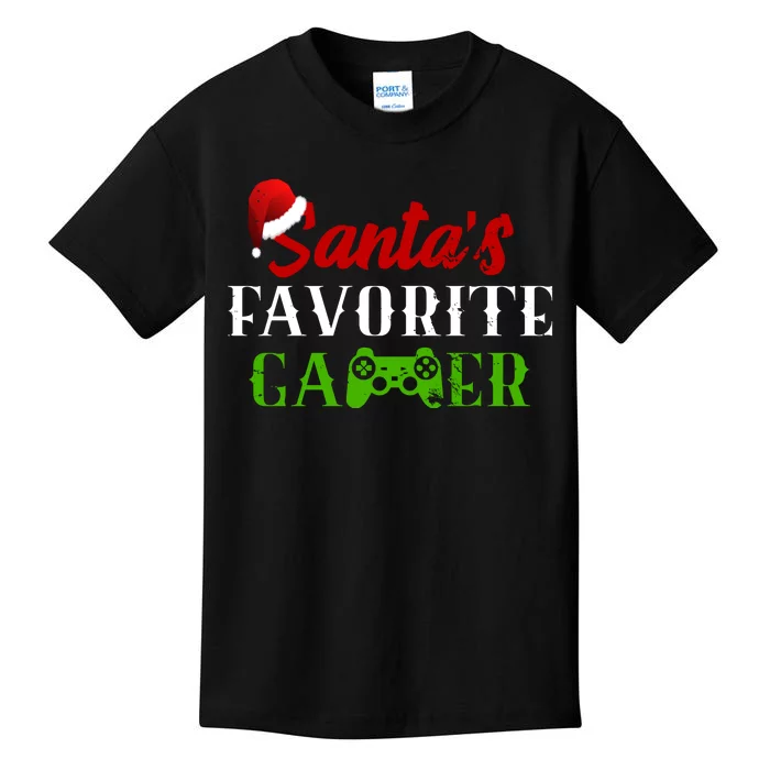 Santa's Favorite Gamer Kids T-Shirt