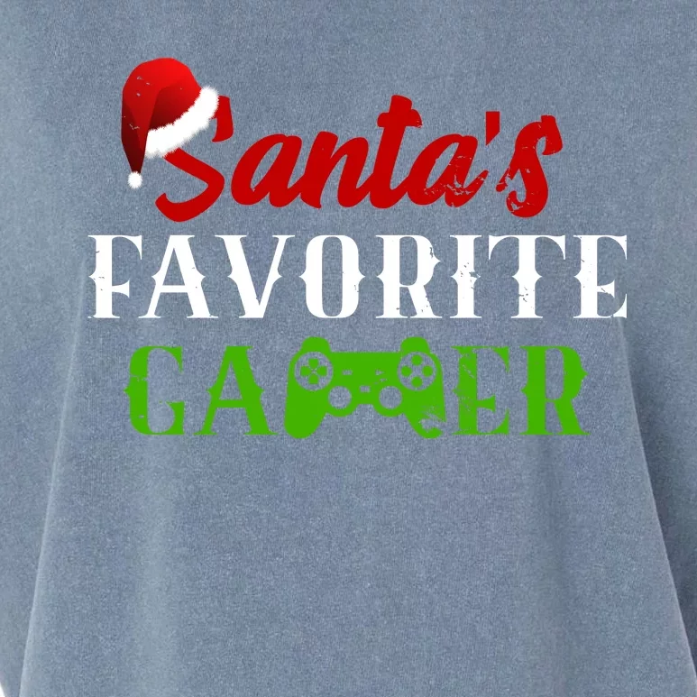 Santa's Favorite Gamer Garment-Dyed Women's Muscle Tee