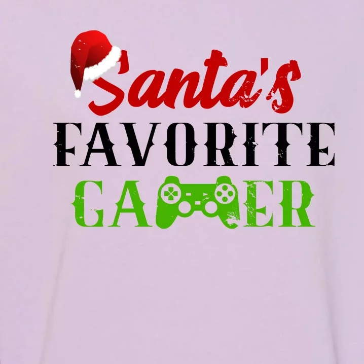 Santa's Favorite Gamer Garment-Dyed Sweatshirt