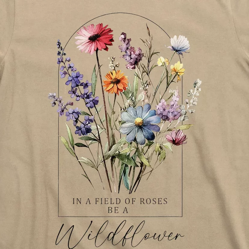 Summer Flowers Graphic Gardening Blooming Floral Wildflower T-Shirt