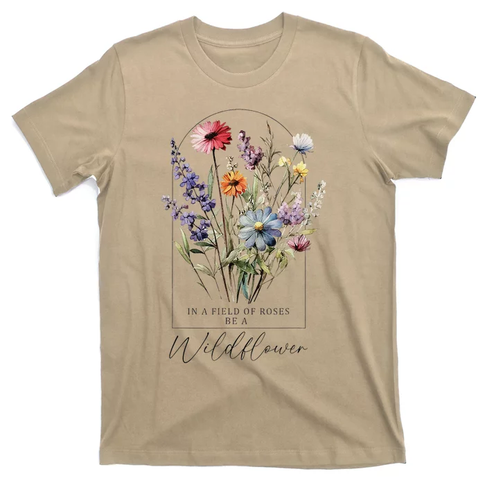 Summer Flowers Graphic Gardening Blooming Floral Wildflower T-Shirt