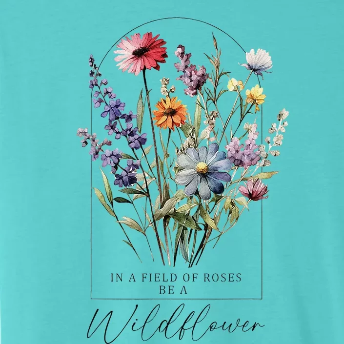 Summer Flowers Graphic Gardening Blooming Floral Wildflower ChromaSoft Performance T-Shirt