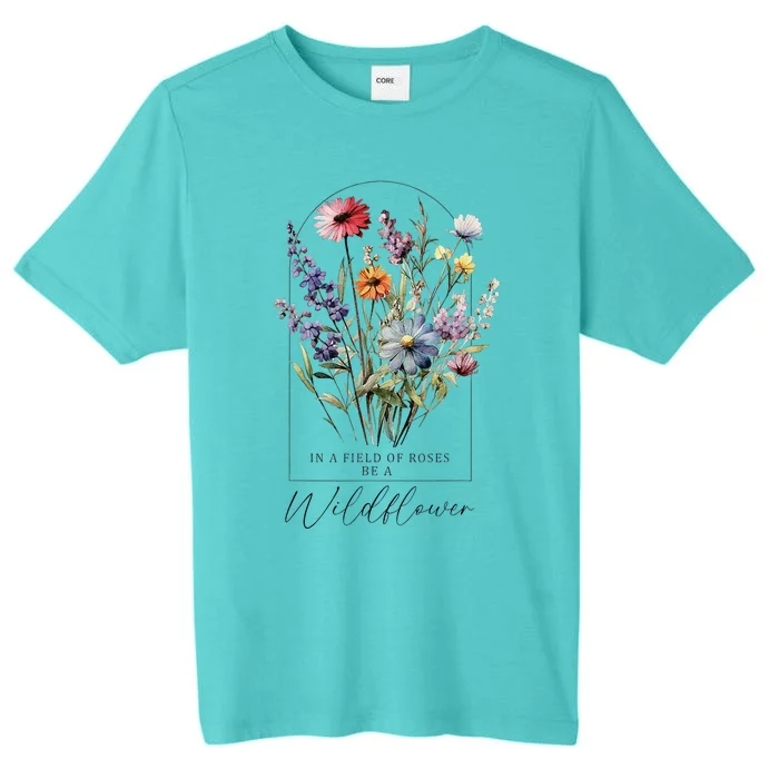 Summer Flowers Graphic Gardening Blooming Floral Wildflower ChromaSoft Performance T-Shirt