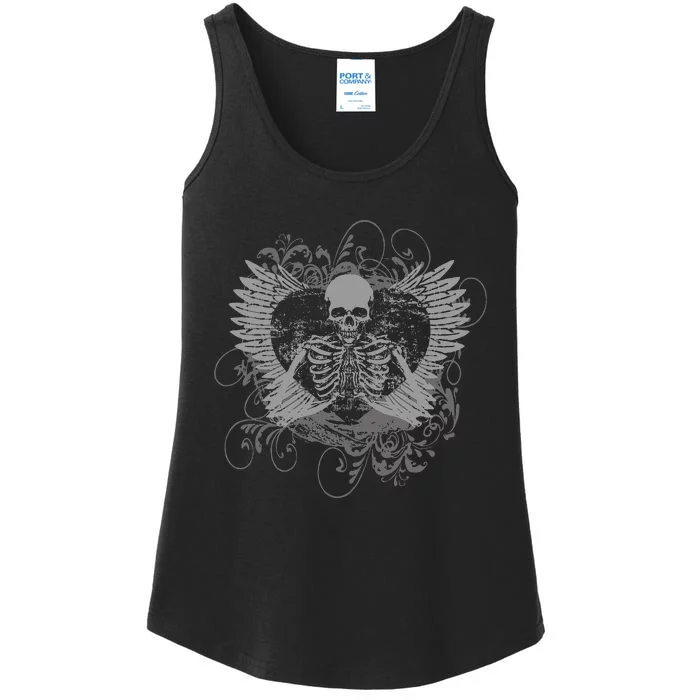 Skeleton Fairy Grunge Aesthetic Butterfly Gothic Ladies Essential Tank