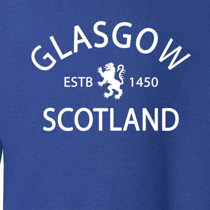 Scotland Flag Gift Scottish Ancestry Gift Funny Glasgow Scotland Cool Gift Toddler Sweatshirt