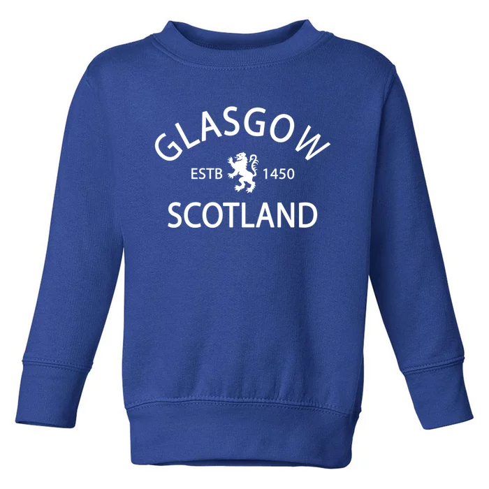 Scotland Flag Gift Scottish Ancestry Gift Funny Glasgow Scotland Cool Gift Toddler Sweatshirt