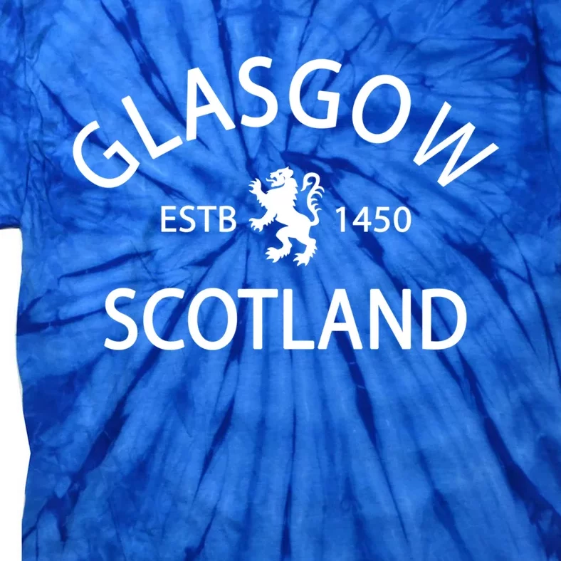 Scotland Flag Gift Scottish Ancestry Gift Funny Glasgow Scotland Cool Gift Tie-Dye T-Shirt