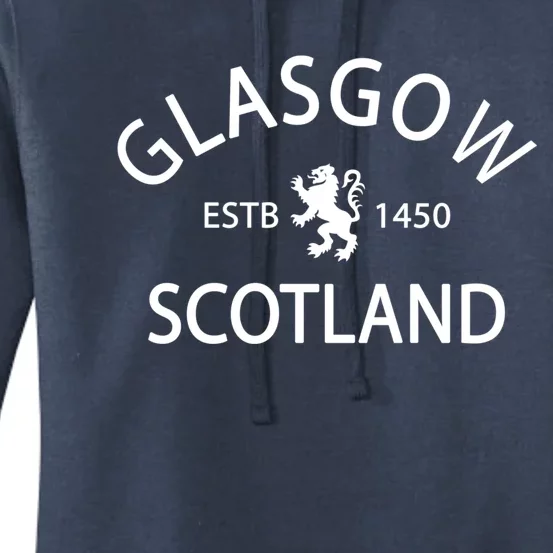 Scotland Flag Gift Scottish Ancestry Gift Funny Glasgow Scotland Cool Gift Women's Pullover Hoodie