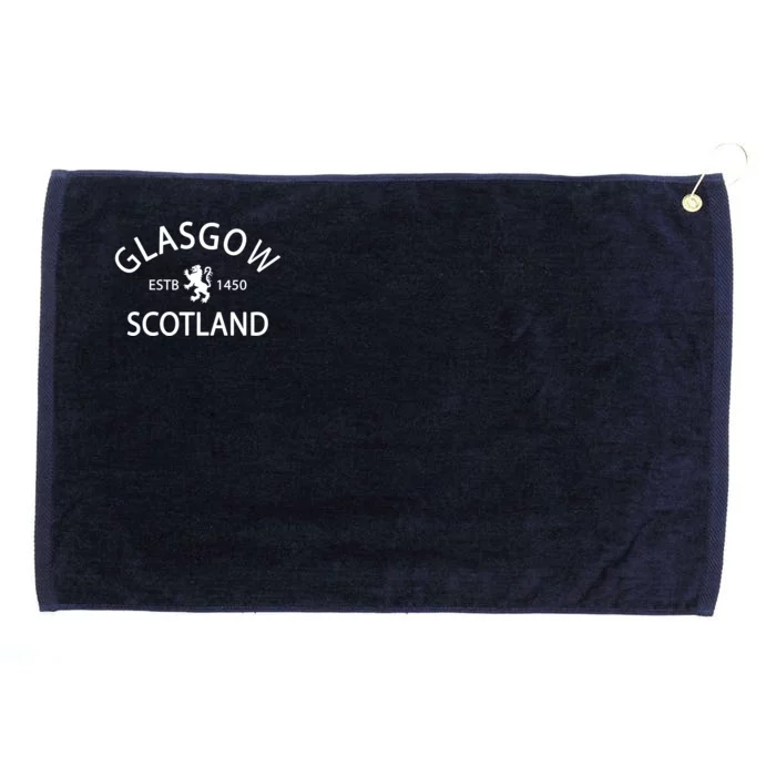 Scotland Flag Gift Scottish Ancestry Gift Funny Glasgow Scotland Cool Gift Grommeted Golf Towel