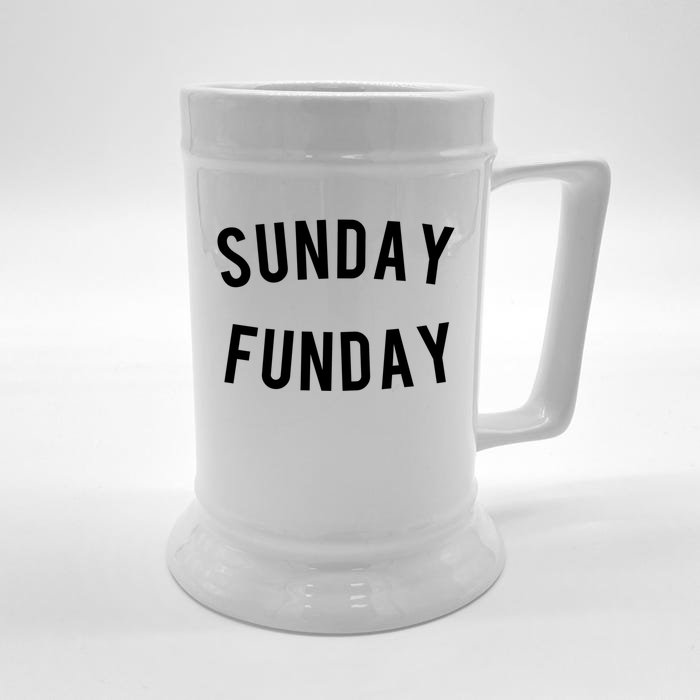 Sunday Funday Gift Front & Back Beer Stein