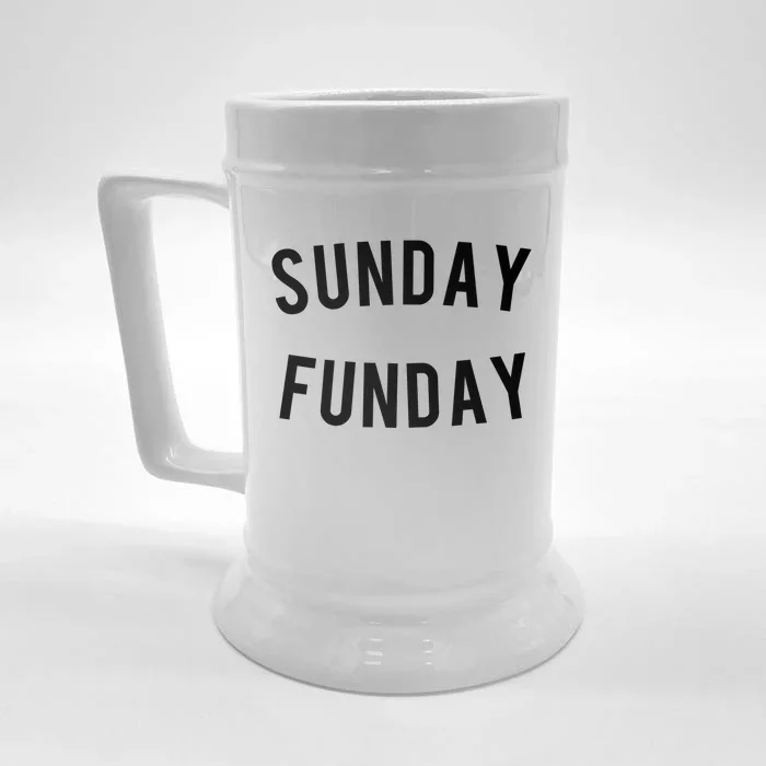 Sunday Funday Gift Front & Back Beer Stein