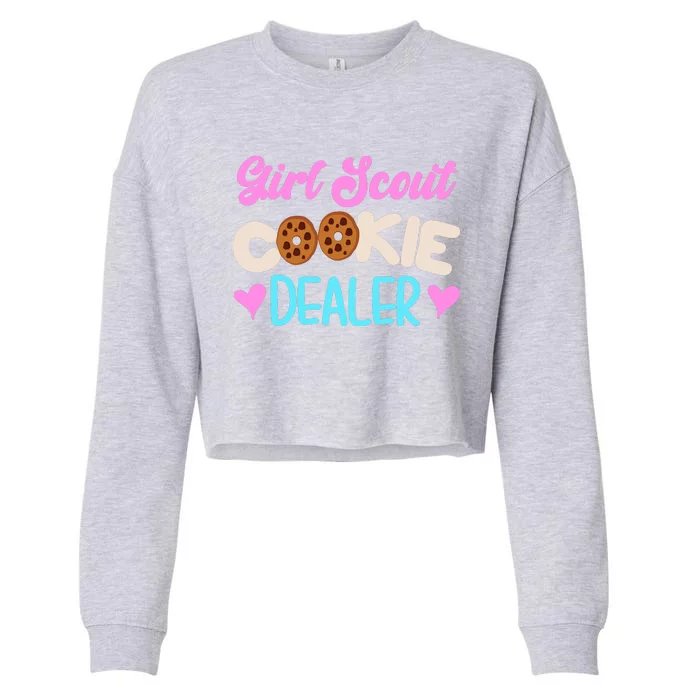 Scout for Girl Cookie Dealer Funny Scouting Family Pullover Hoodie Cropped Pullover Crew