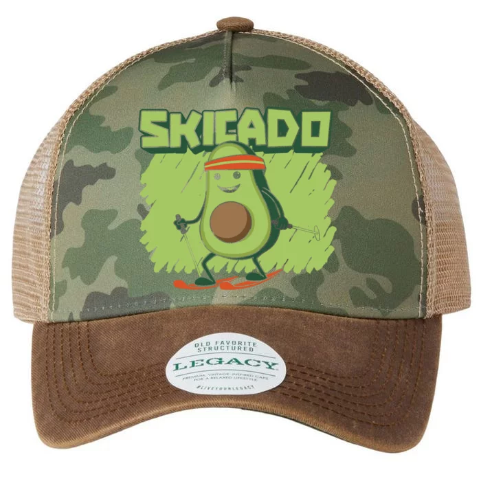 Skicado Funny Gift Winter Snow Sports Skier Ski Mountains Skiing Gift Legacy Tie Dye Trucker Hat