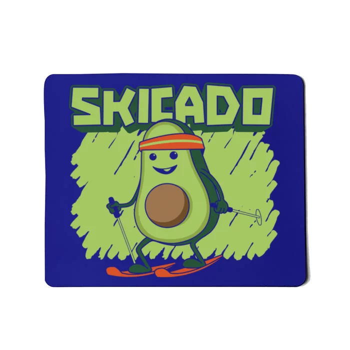 Skicado Funny Gift Winter Snow Sports Skier Ski Mountains Skiing Gift Mousepad