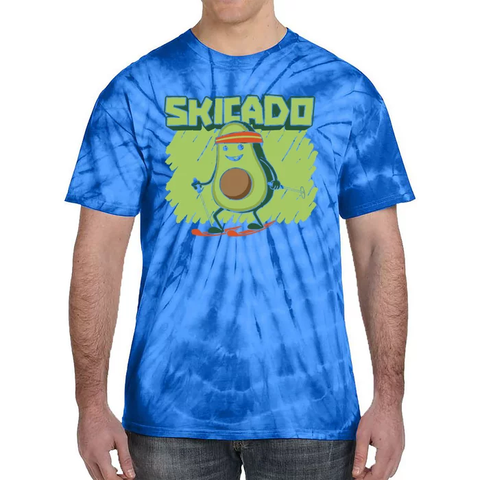 Skicado Funny Gift Winter Snow Sports Skier Ski Mountains Skiing Gift Tie-Dye T-Shirt