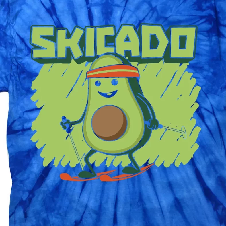 Skicado Funny Gift Winter Snow Sports Skier Ski Mountains Skiing Gift Tie-Dye T-Shirt