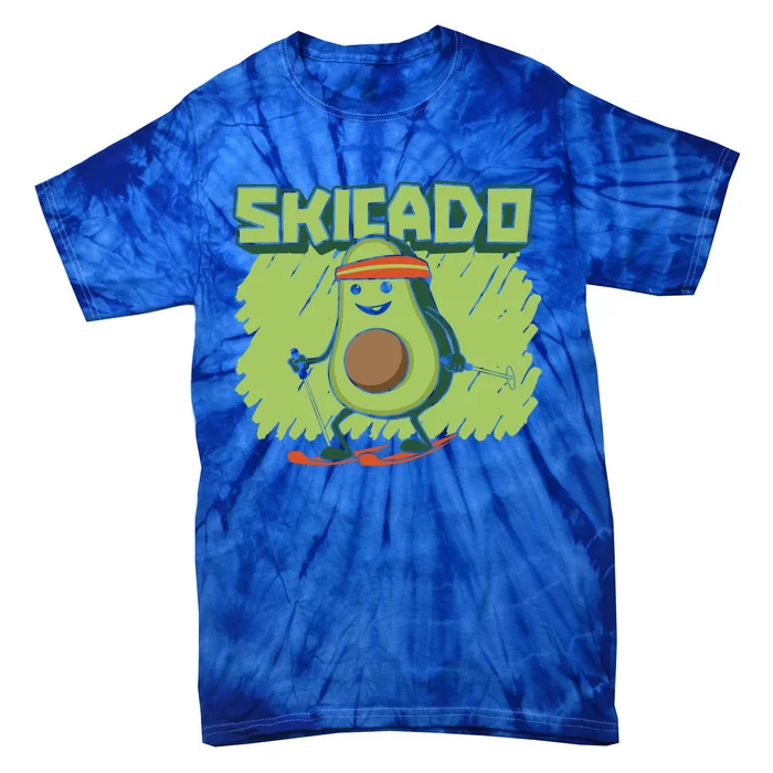 Skicado Funny Gift Winter Snow Sports Skier Ski Mountains Skiing Gift Tie-Dye T-Shirt