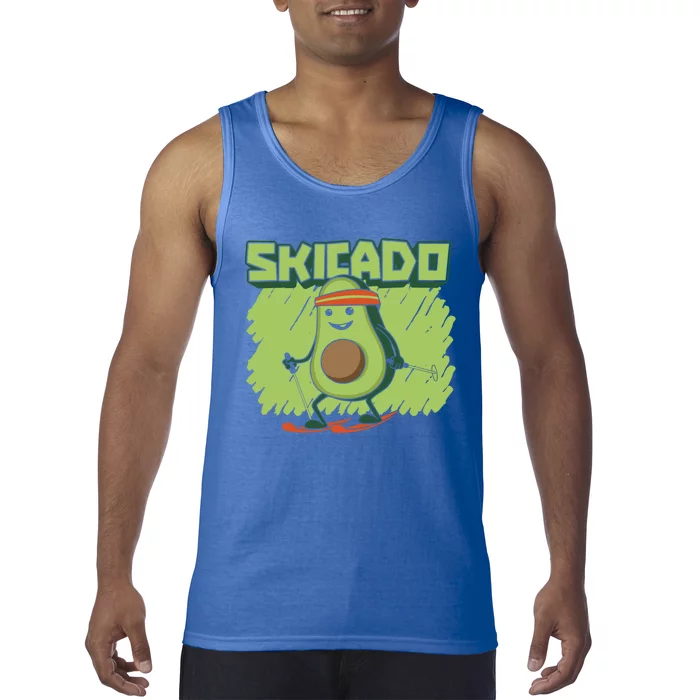 Skicado Funny Gift Winter Snow Sports Skier Ski Mountains Skiing Gift Tank Top