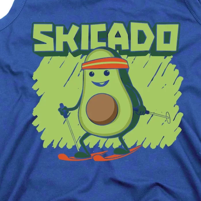 Skicado Funny Gift Winter Snow Sports Skier Ski Mountains Skiing Gift Tank Top