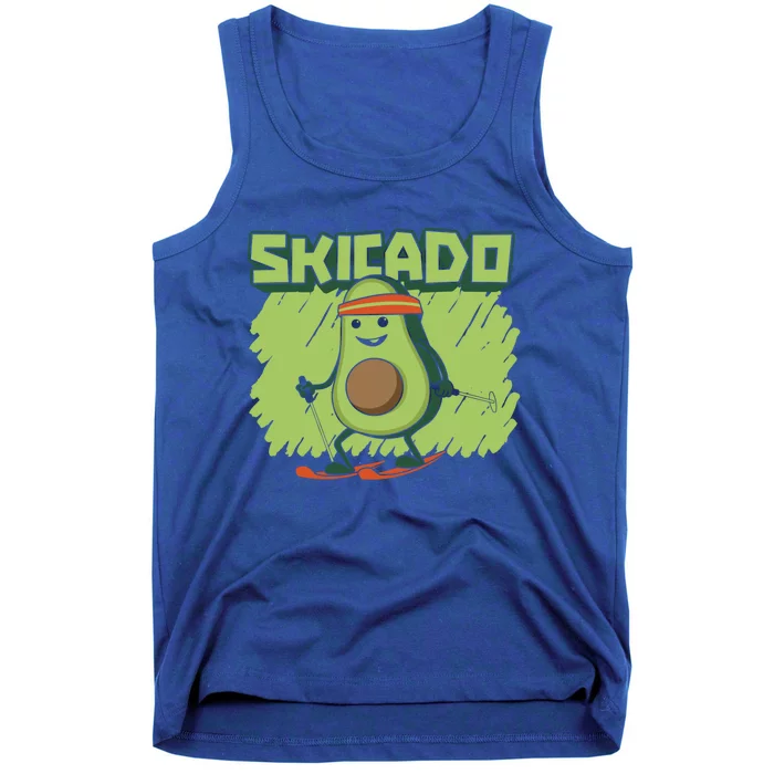 Skicado Funny Gift Winter Snow Sports Skier Ski Mountains Skiing Gift Tank Top