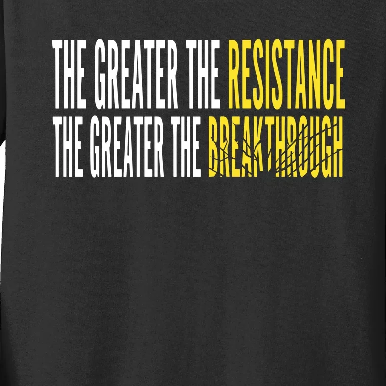 Sean Feucht Greater The Resistance Kids Long Sleeve Shirt