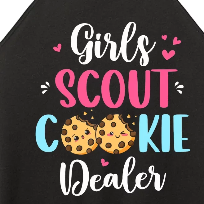 Scout For Girl Cookie Dealer Women Funny Women’s Perfect Tri Rocker Tank