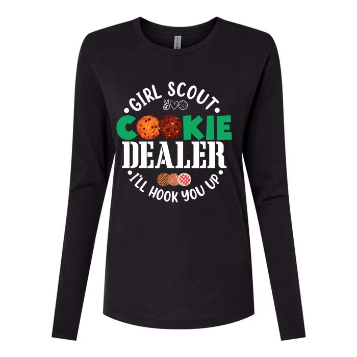 Scout For Girl Cookie Dealer Womens Cotton Relaxed Long Sleeve T-Shirt