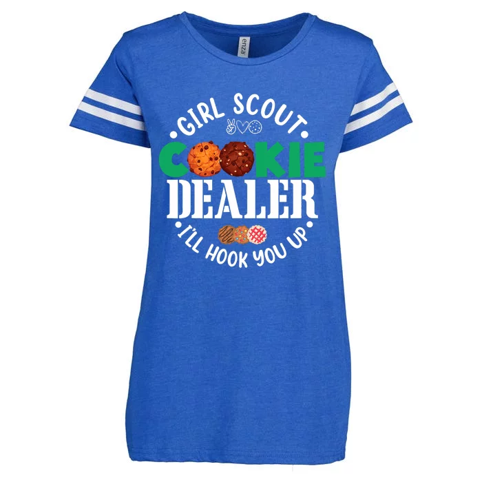 Scout For Girl Cookie Dealer Enza Ladies Jersey Football T-Shirt