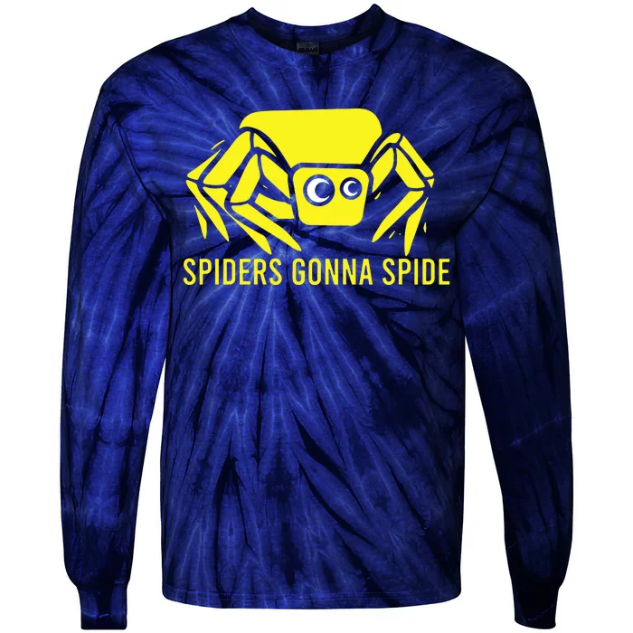 Spiders Funny Gonna Spide Tie-Dye Long Sleeve Shirt