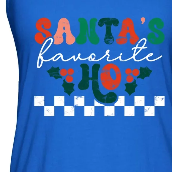 Santa's Favorite Ho Christmas Season Funny Xmas Holiday Cool Gift Ladies Essential Flowy Tank