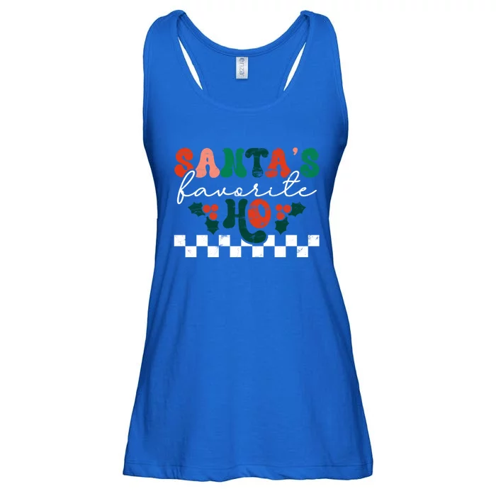 Santa's Favorite Ho Christmas Season Funny Xmas Holiday Cool Gift Ladies Essential Flowy Tank