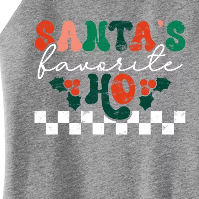 Santa's Favorite Ho Christmas Season Funny Xmas Holiday Cool Gift Women’s Perfect Tri Rocker Tank